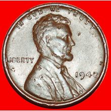Ⰶ WHEAT PENNY 1909-1958: USA★1 CENT 1940! LINCOLN 1809-1865★LOW START★NO RESERV