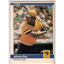 1984 Fleer baseball card #260 Johnny Ray - Pirates