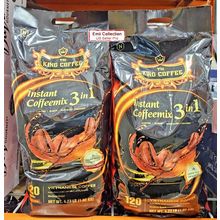TNI King Coffee Instant Coffeemix 3 in 1 Vietnamese Coffee 120 Sticks (2 Bags)