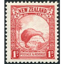 New Zealand 1935 1d red Die I Perf 14x13½ SG557 unused