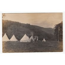 Boy Scouts Camp Postcard RP Publisher H E Howorth Fleetwood