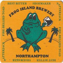 BEER MAT - FROG ISLAND BREWERY - CASK CONDITIONED BEERS - (Cat No 001) - (2002)
