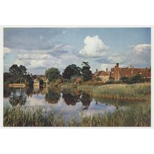 BEAULIEU Mill Pond mid 20th C. RPPC JA Dixon Hants. 360