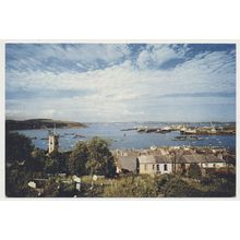 FALMOUTH Harbour Ships RPPC DIXON 525mid 20th C.
