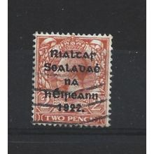 Ireland.SG34 2d Orange.Die Unchecked.Fine Used.Oct24e