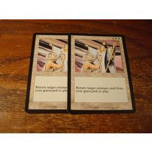 Magic The Gathering, MTG, 2-Cards, 1993-2006, RESURRECTION, nm