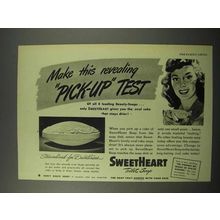 1945 SweetHeart Soap Ad - Revealing Pick-up Test