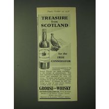1958 Famous Grouse Scotch Ad - Treasure from Scotland