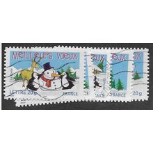 FRA 2005 (SET) CHRISTMAS AND NEW YEAR'(5v) FINE USED (EBID56-099)