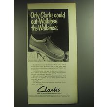 1974 Clarks Wallabee Shoes Ad - Only Clarks could out-Wallabee the Wallabee
