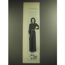1974 Saks Fifth Avenue Evening Uit Ad - The Evening suit shimmering with stripes