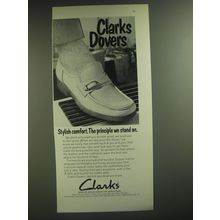 1974 Clarks Dovers Shoes Ad - Stylish comfort. The principle we stand on