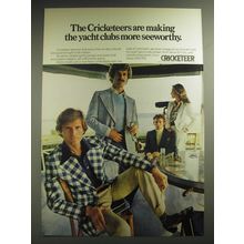 1974 Cricketeer Sportcoats and Slacks Ad - making the yacht clubs more seeworthy