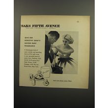 1951 Saks Fifth Avenue Dorothy Gray Savoir Faire Perfume Advertisement