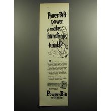 1952 Power-Bilt Golf Clubs Ad - Power-bilt power makes handicaps tumble