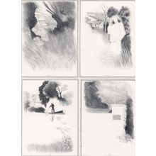 The Garden Of Claude Monet 4x Limited Edition Painting Postcard s