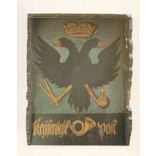 Thurn & Taxis Quedlinburg 1686 German Post Office Sign Postcard