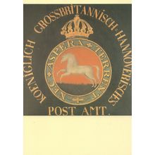 Thurn & Taxis Quedlinburg 1686 German Post Sign Postcard