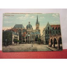 AACHEN, DOM, GERMANY unused antique postcard coloured /