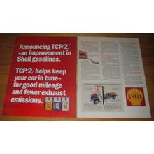 1971 Shell Gasoline Ad - Announcing TCP/2/ - an improvement in Shell gasolines