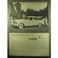 1960 Studebaker Lark Car Ad - 4 wide doors, easy-entry built for chores
