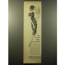 1960 Saks Fifth Avenue Dress Ad - Our traveler wears a two-faced texture