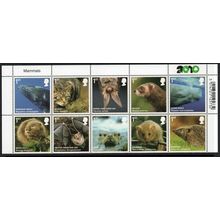 Sg3054 - Sg3063 MAMMALS P.O. FRESH MINT NEVER HINGED BLOCK SET (RA