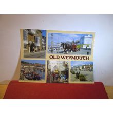 multiview, OLD WEYMOUTH, DORSET. used postcard by J. Salmon 2000 pm =