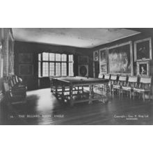 Knole Billiards Snooker Room National Trust Kent Old Postcard