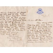 Dame Agnes Weston Sailors Rest Institute Founder Victorian Hand Written Signed L