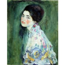 Portrait of a Young Woman- Klimt 1916-17 Poster Canvas Movie Film Print A0 A1 A2