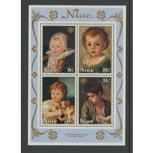 Niue 240a (237-240), 1979 IYC Emblem and Paintings, S/S, MNH (NIU424)