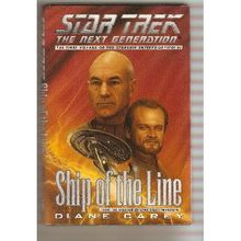 STAR TREK THE NEXT GENERATION ' SHIP OF THE LINE ' hard bound book (1997)