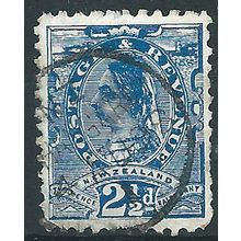 New Zealand 1896 SG230 2 1/2d Blue Perf 10X11 Fine Used . ...