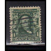 Used 300 1c Benjamin Franklin Fine K0578