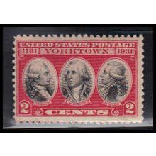 703 2c Yorktown Just Clears MNH O0246
