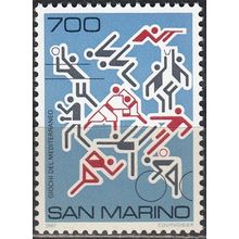 San Marino 1987 Michel 1373 Neuf ** Cote (2006) 1.10 Euro Jeux méditerranéens
