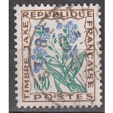 France 1964 Michel Taxe 99 O Cote (2008) 0.30 € Myosotis Cachet rond