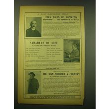 1902 Folk Tales of Napoleon by George Kennan Book Ad