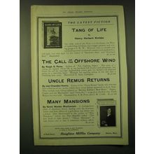 1918 Houghton Mifflin Company Ad - The latest fiction Tang of life