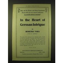 1918 Houghton Mifflin Company Ad - Why did the Kaiser and King Constantine