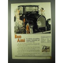 1922 Bon Ami Cleanser Ad - For Windows, Windshields