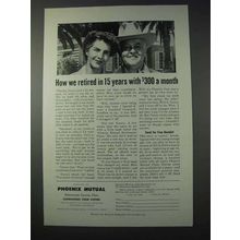 1959 Phoenix Mutual Life Insurance Ad - How We Retired