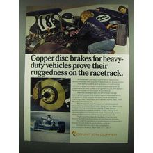 1974 Copper Development Association Ad - Disc Brakes