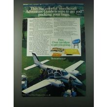 1977 Beechcraft Baron 58 Plane Ad - Sure to Get You Packing Your Bags