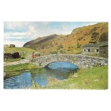 OLD PACKHORSE BRIDGE, WATENDLATH, BORROWDALE, CUMBRIA unused postcard. =