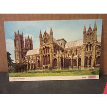 BEVERLEY MINSTER, YORKSHIRE unused postcard by e t w Dennis DATED 1983 =