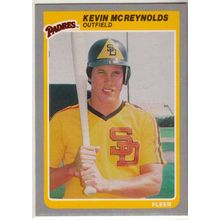 1985 Fleer baseball card 41 Kevin McReynolds