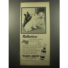 1950 Black & White Scotch Ad - Reflections