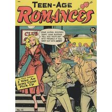 Teenage Romances Military Army Pick Up Girl 1950s Comic Postcard